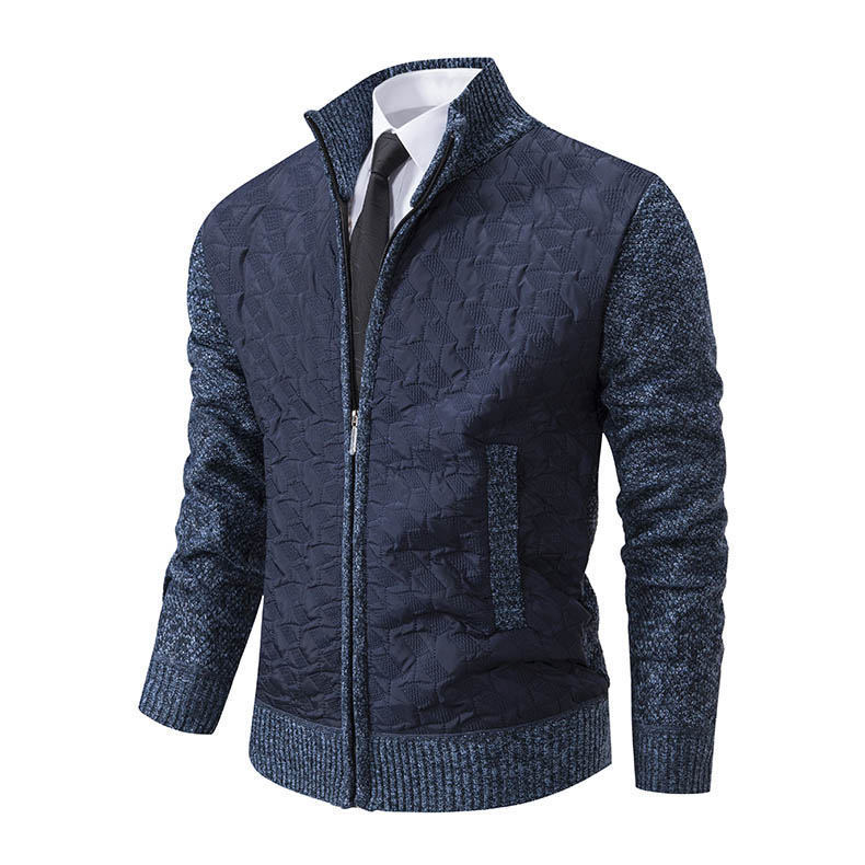 Men's Sweater Jacket Men's Coat Stand-up Collar Slim Fit Casual Fashion Knitwear