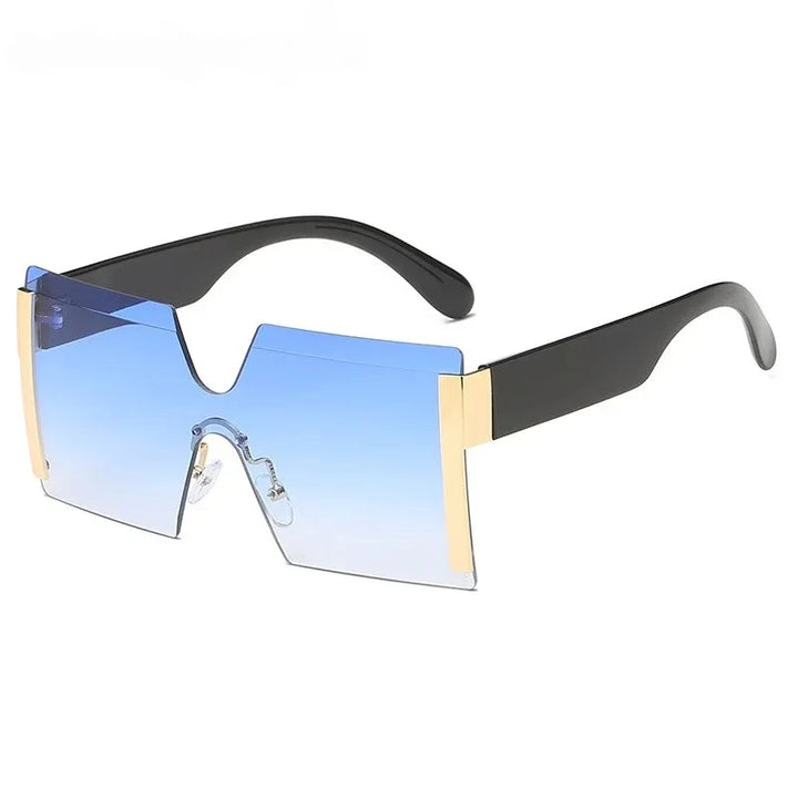 Luxury Rimless Gradient Square Sunglasses for Women