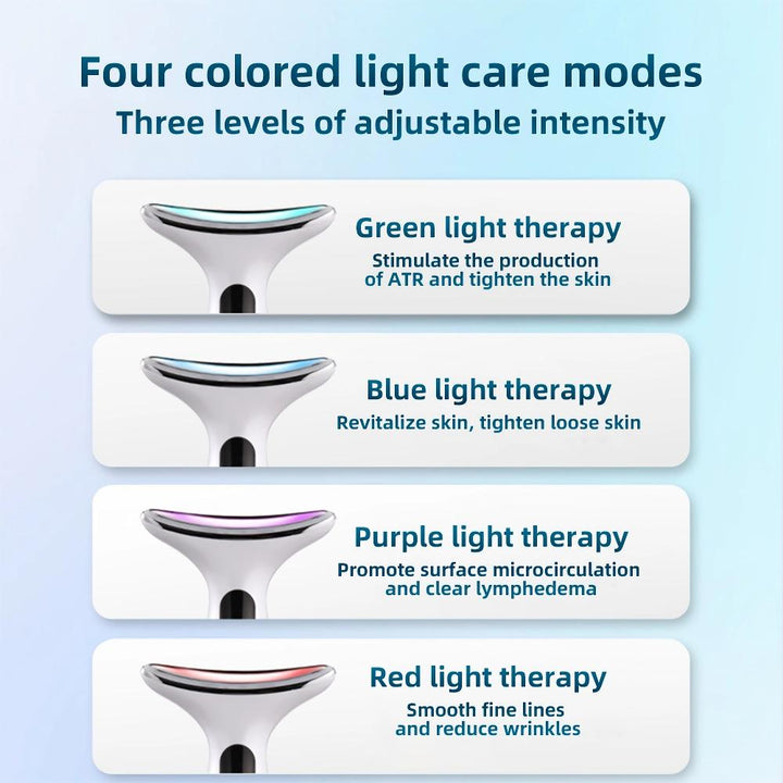 Neck and Face Lift Device with LED Therapy