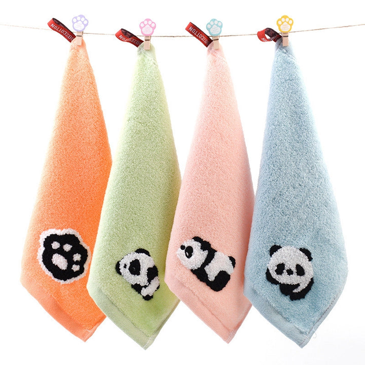 Cartoon Panda Jacquard Cotton Baby Face Towel