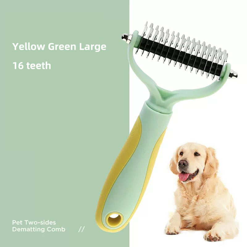 Pet Grooming Shedding Brush & Massager for Dogs and Cats