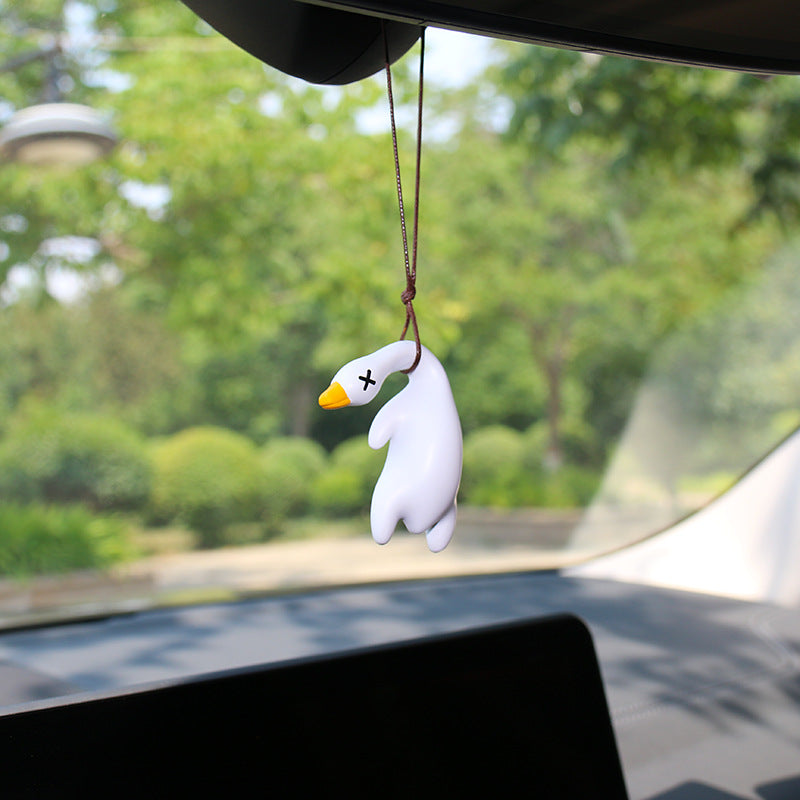 Funny Swinging Duck Car Ornament