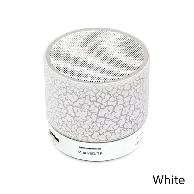 Compact Dazzling LED Bluetooth 4.1 Speaker: Wireless, HD Sound, Built-in Mic, and Portable