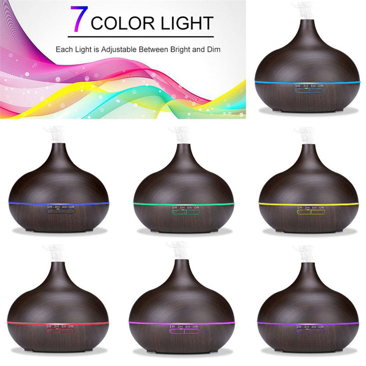 550ml Aromatherapy Essential Oil Diffuser with Remote Control