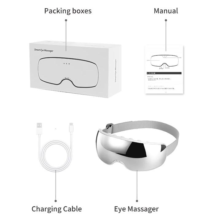 Electric Eye Massager with Hot Compress and Bluetooth Music