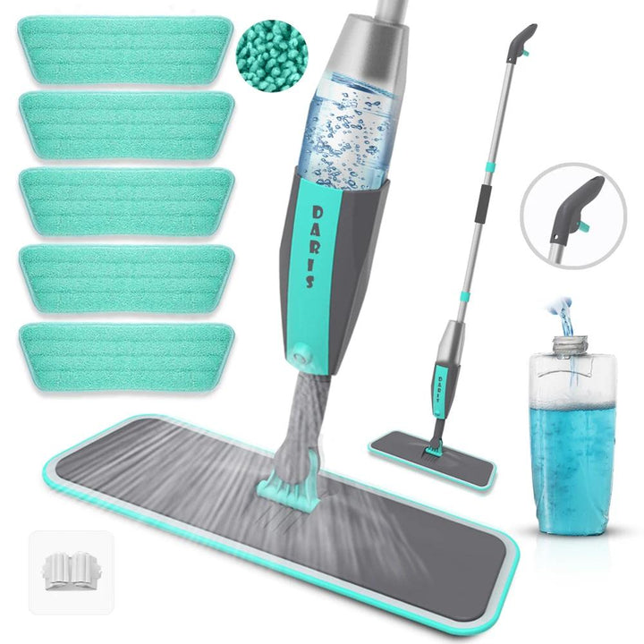 360° Rotating Microfiber Floor Mop with Spray