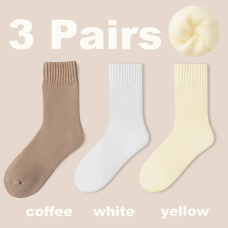 3 Pairs Women’s Cozy Wool Socks