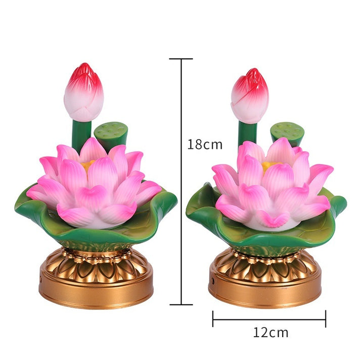 Colorful Lotus Plug-in Battery Dual-purpose Pilot Lamp