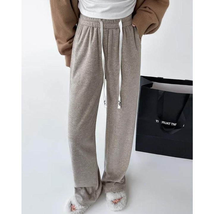 Elegant High-Waist Drawstring Wide Leg Pants for Women