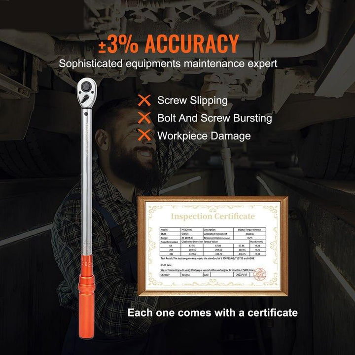 Precision Mechanical Torque Wrench Set for Professional & Home Use