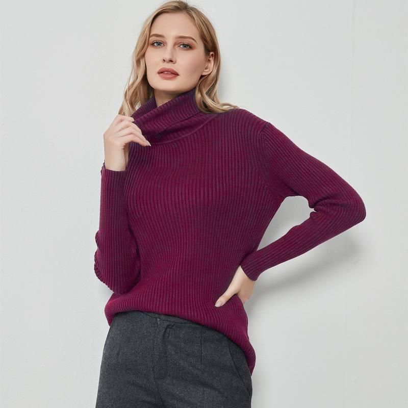 Women's Turtleneck Long Sleeve Sweater