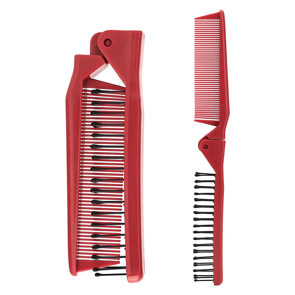 Mini Red Folding Pocket Comb