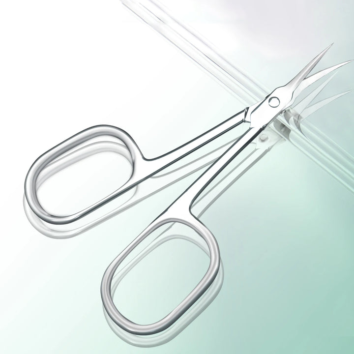 Stainless Steel Cuticle Scissors with Extra Fine Curved Blade