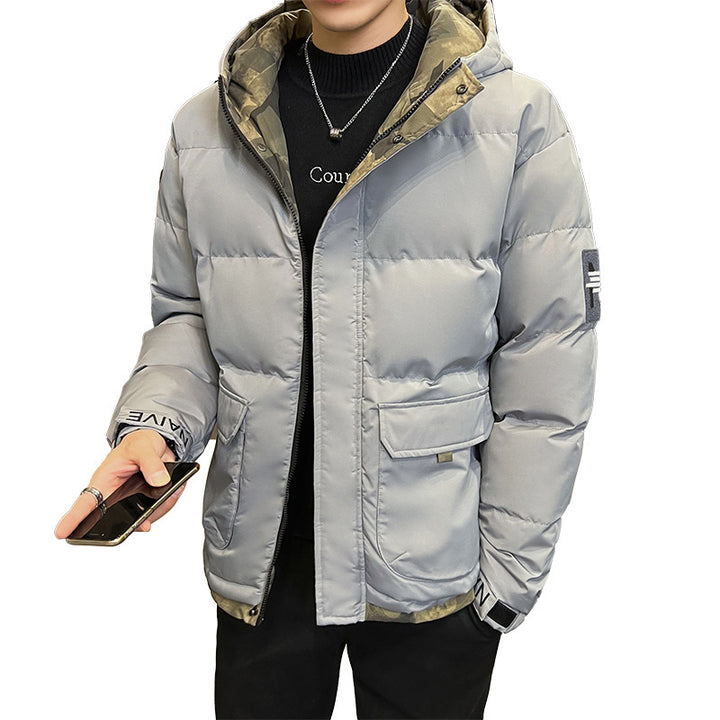 Hooded Cotton-padded Coat Men's Down