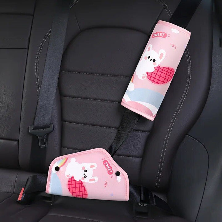 Kid's Comfort Car Seatbelt Protector with Cartoon Design