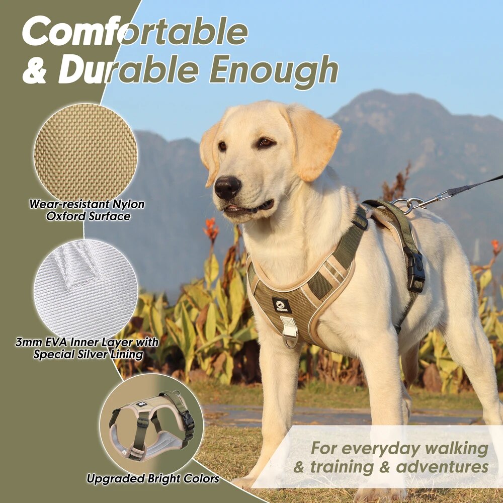 No Pull Reflective Dog Harness Vest with Control Handle