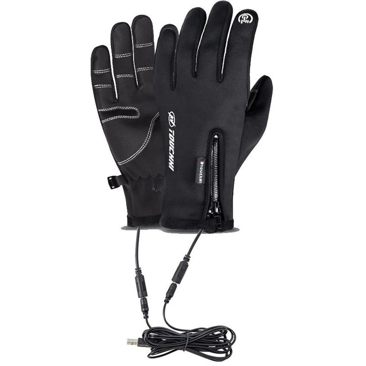 Touch Screen USB Heated Gloves for Winter Sports and Outdoor Activities