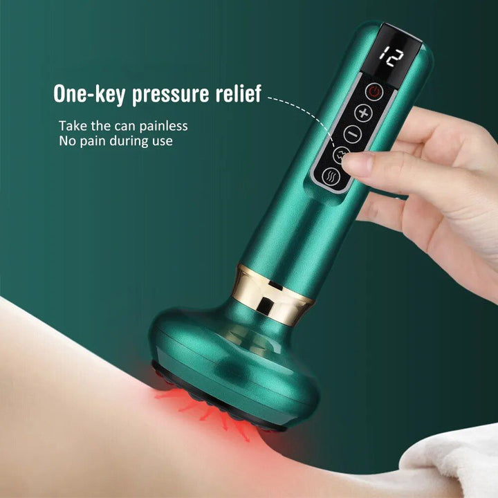 Electric Cupping & Gua Sha Massager: Infrared Heat Therapy & Anti-Cellulite Suction