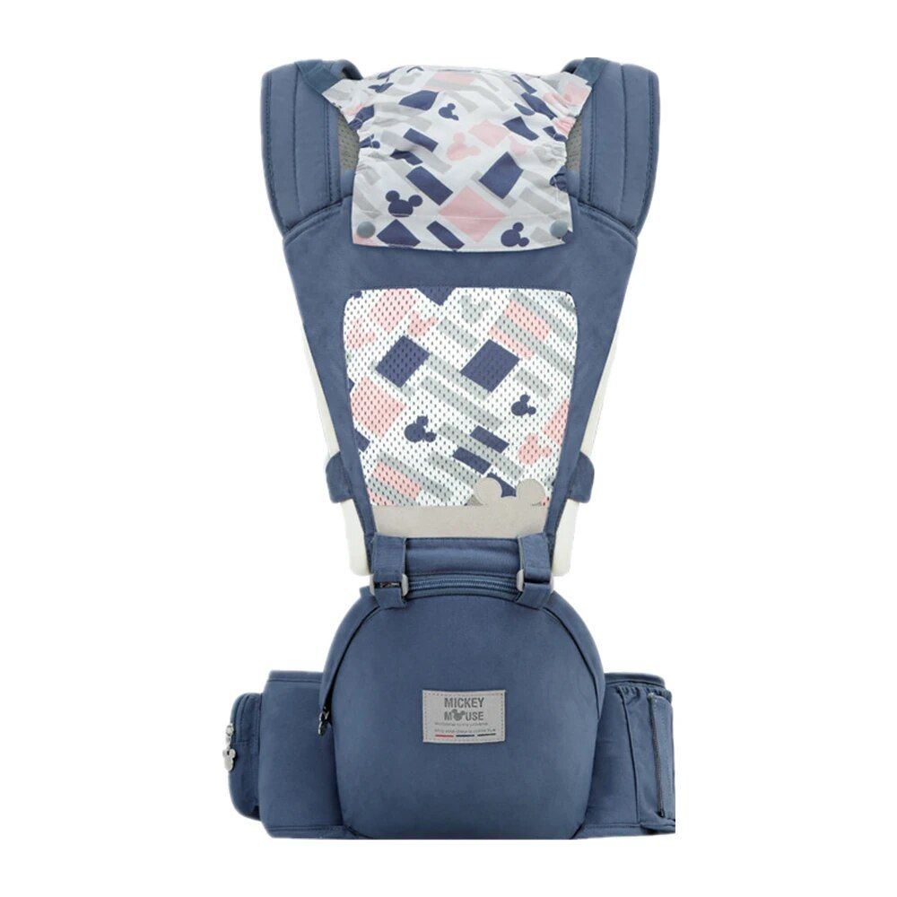 Versatile Baby Carrier with Hip Seat, Breathable & Adjustable Strap