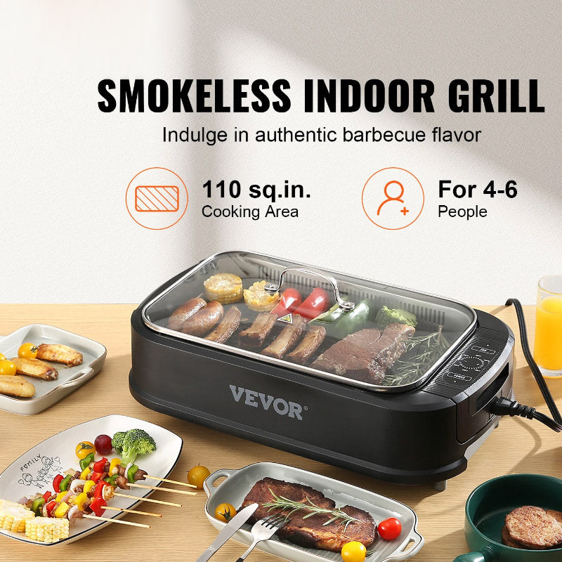 1500W Smokeless Indoor Grill