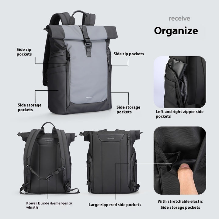 Commute Leisure Daily Matching Backpack Men's Bag