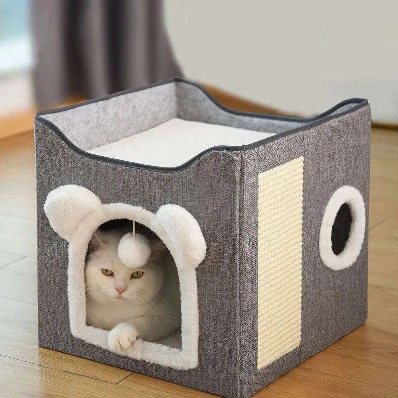 Warm Winter Cat Bed