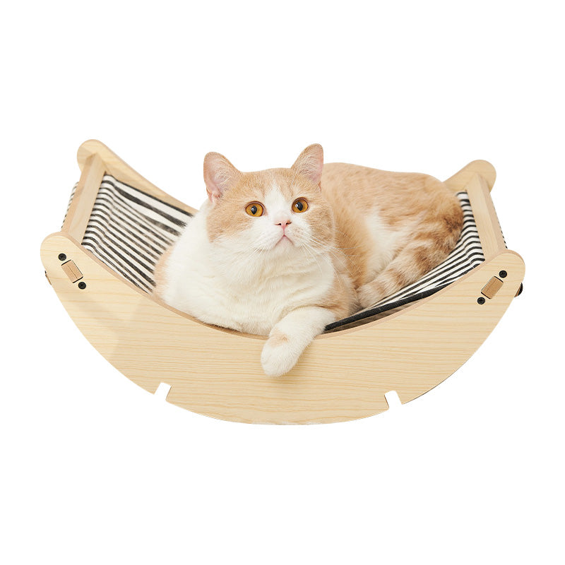 Wooden Cat Rocking Bed