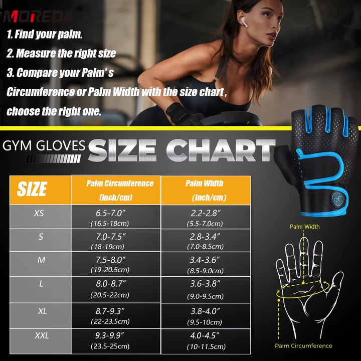 Breathable Anti-Slip Workout Gloves