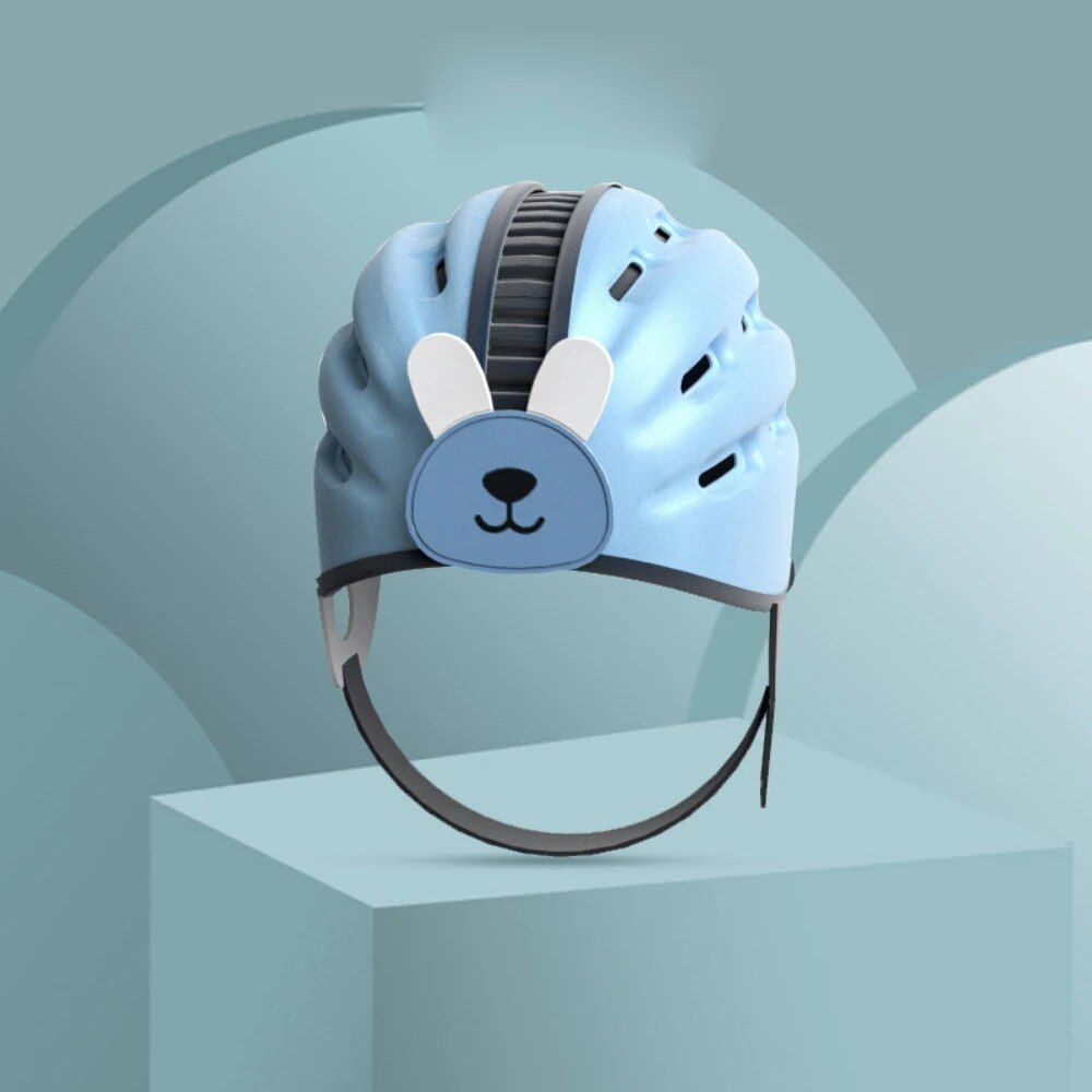 Toddler Safety Helmet: Cartoon Animal Bumper Cap with Breathable Padding