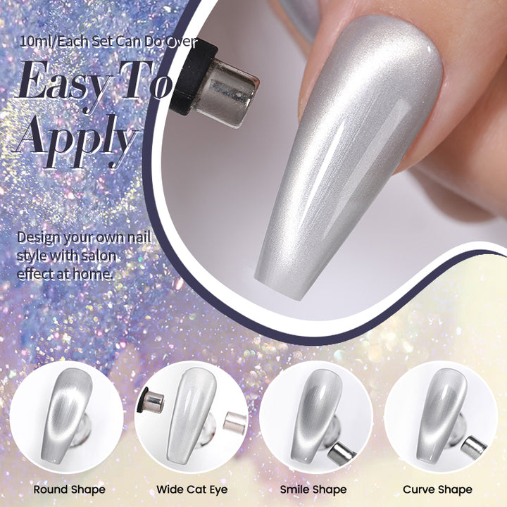 10ML Reflective Moonlight Cat Magnetic Gel Nail Polish