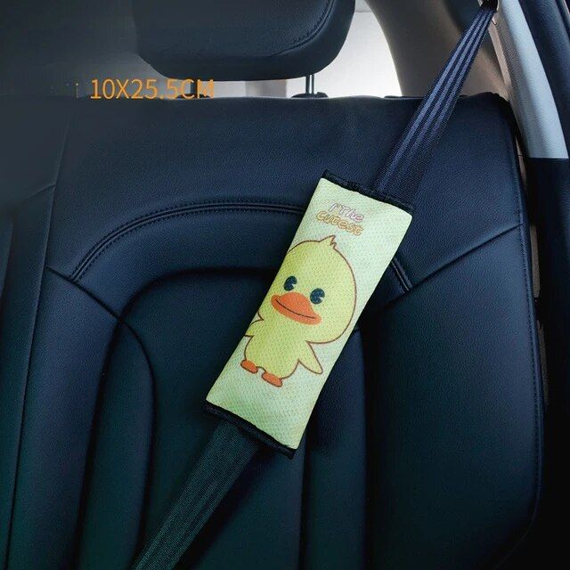 Kids Cartoon Safety Car Seat Belt Cushion and Adjuster Set