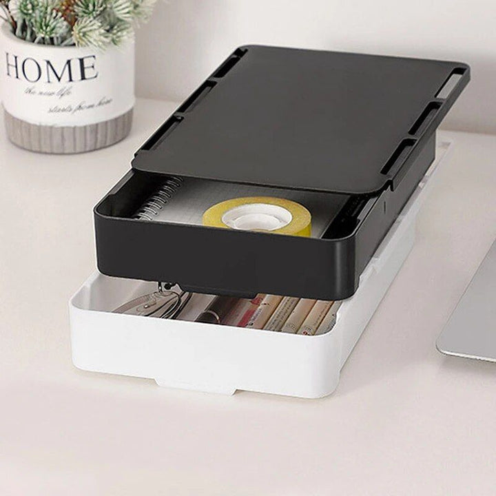 Compact Self-Adhesive Under Desk Storage Drawer