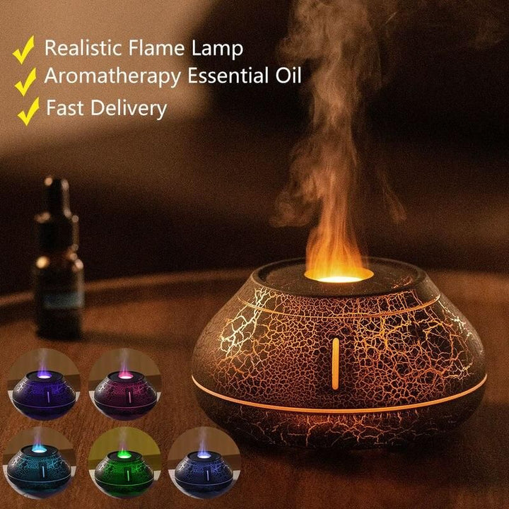 Multifunctional Lava Flame Ultrasonic Humidifier and Aroma Diffuser