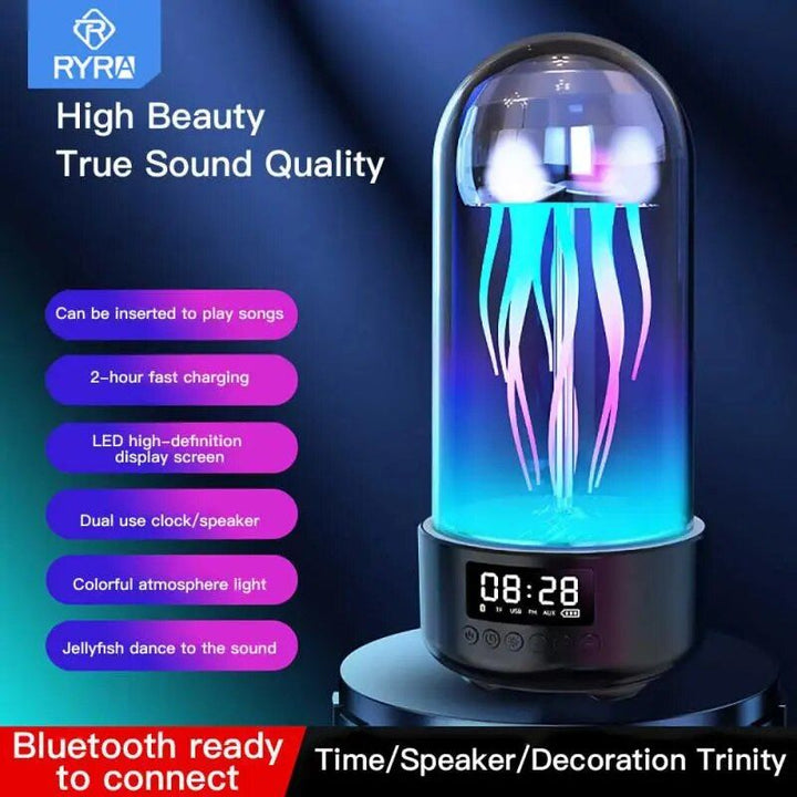 Mini Jellyfish Bluetooth Speaker with Colorful Lamp and Octopus Audio