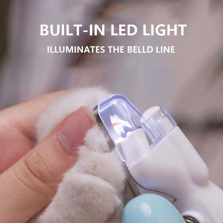 LED Light Pet Nail Clippers - Professional Grooming Tool for Dogs, Cats, and Small Animals