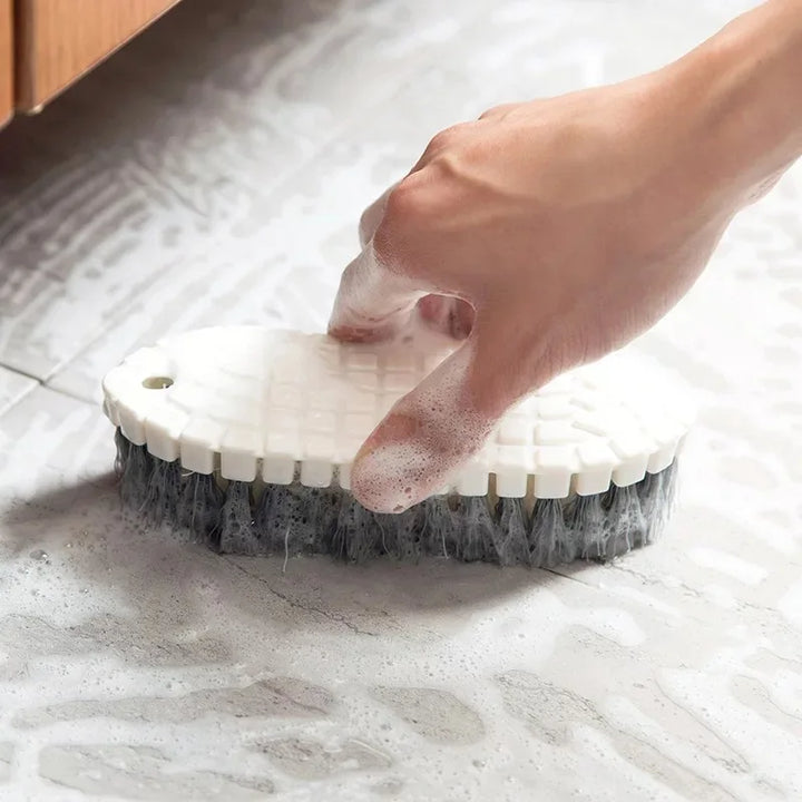 Flexible Kitchen Scrubber & Tile Cleaner with Bristles for Cooktop, Sink, Bathroom & Floor