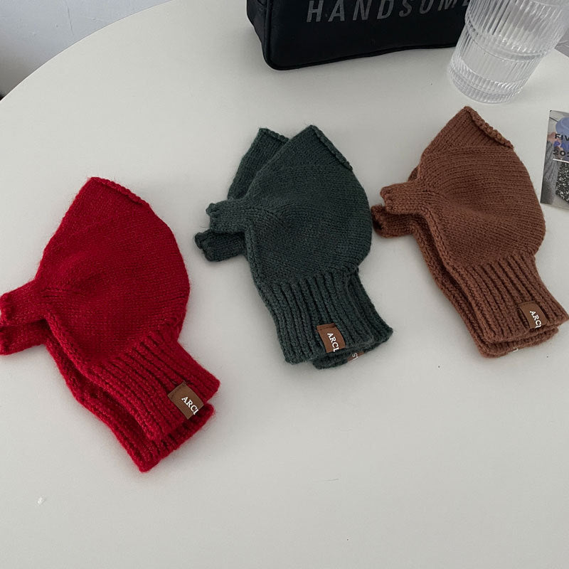 Touch Screen Wool Keep Warm Knitted Gloves