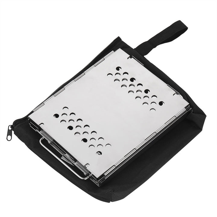 Portable Camping Dual-use Outdoor Stainless Steel Removable Barbecue Grill