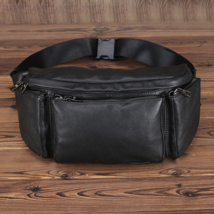 Cowhide Large Capacity Single Shoulder Messenger Bag