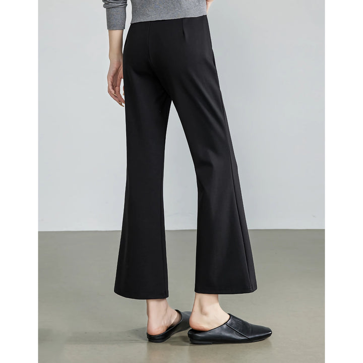 Elegant Micro Flare Ankle-Length Casual Pants for Women