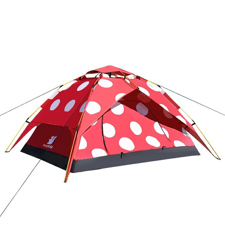 Polka Dot Mushroom Camping Tent