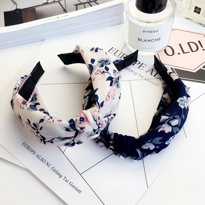 Elegant Wide-Side Fabric Hair Hoop Headband