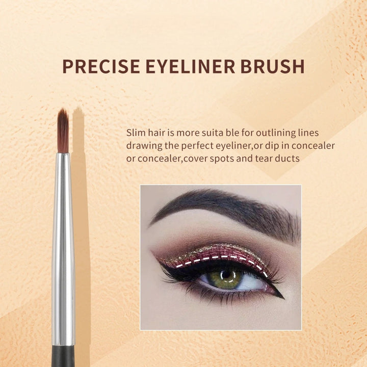 Angled Precision Eyeliner Brush Set