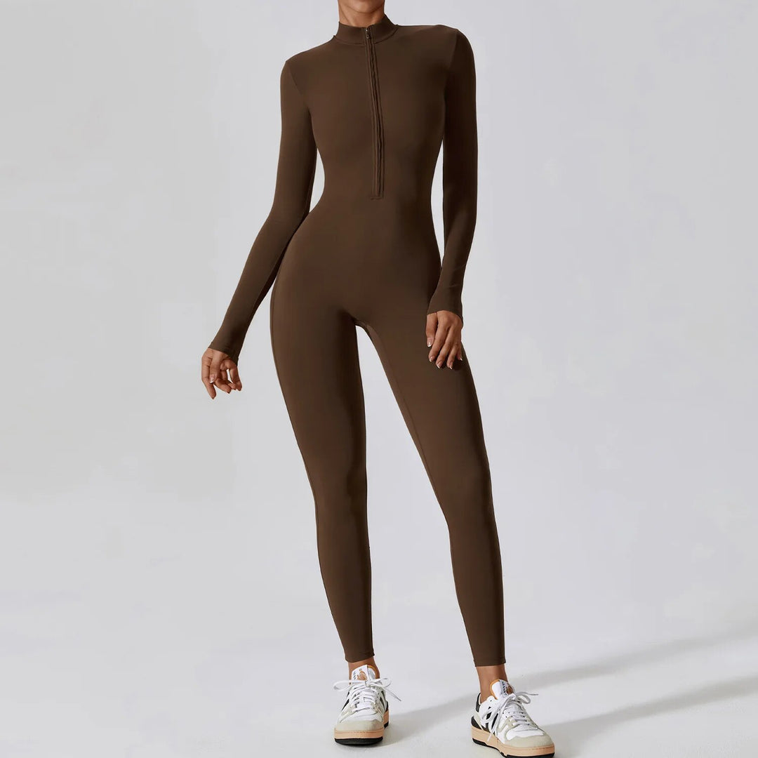 Women's Long-Sleeve Yoga Jumpsuit