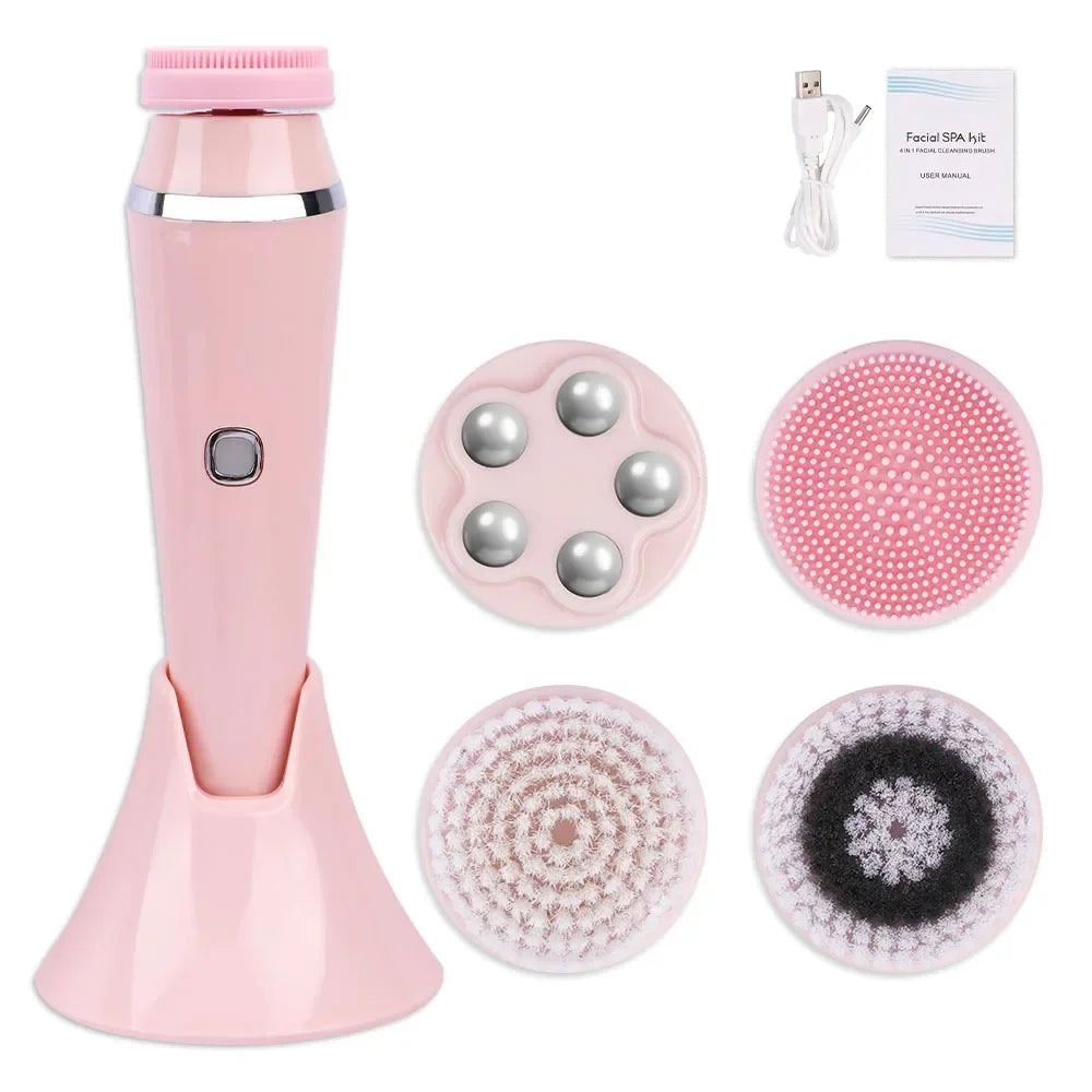 4-in-1 Electric Facial Cleansing Brush