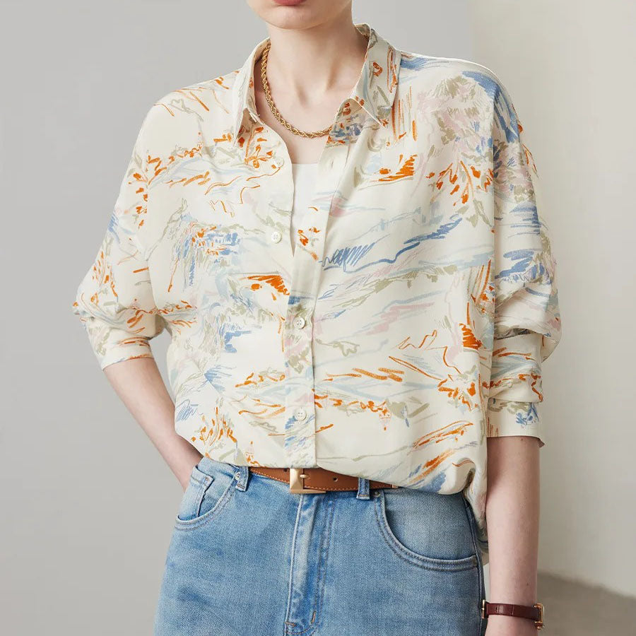 Chic Summer Silk Blouse