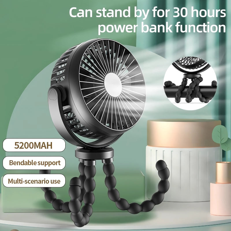 Compact Octopus Mini Fan