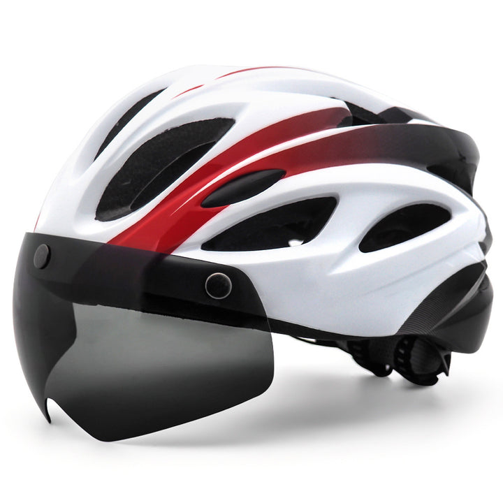 Bicycle Riding Protective Helmet Belt Goggles