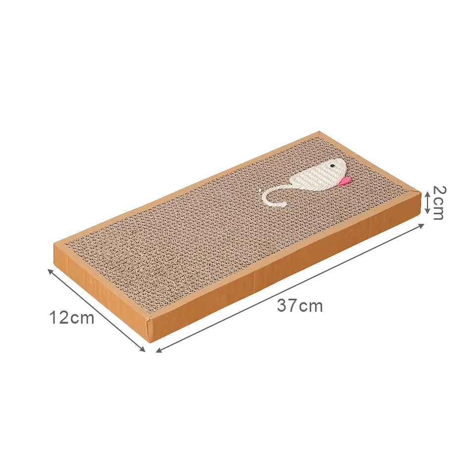 Sisal Mice Cat Scratcher – Durable Corrugated Cardboard Pad for Cats