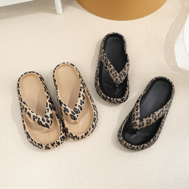 Summer Women Comfort Leopard Print Flip-Flop Sandals